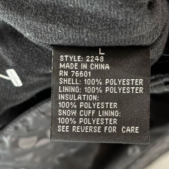 Five Fifty Five Triple Nickel Insulated Snow Pants Black Large NWT - Picture 11 of 12